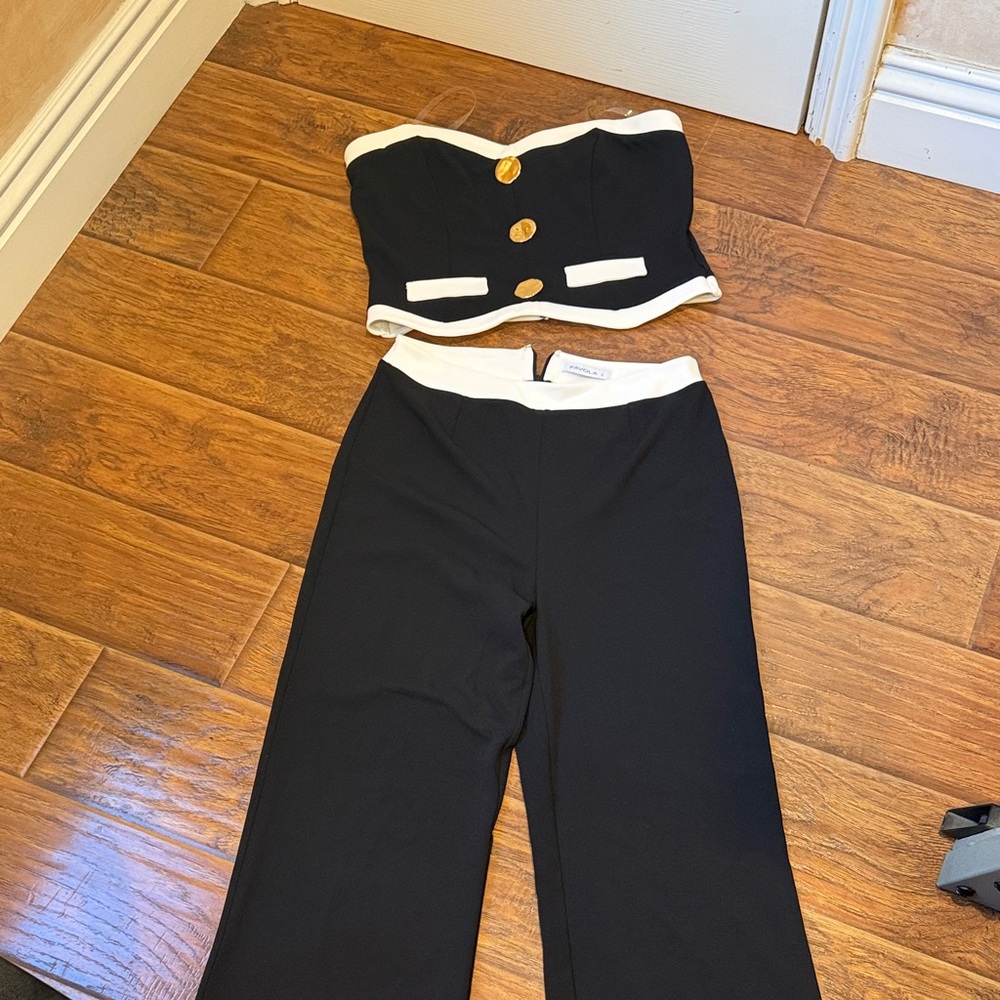 Stylish Black and White Women's Jumpsuit